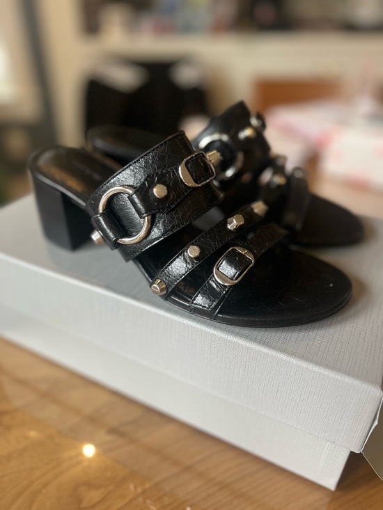 BNIB Balenciaga City Sandal Arena Lambskin, Sz 38 - Picture 3 of 9